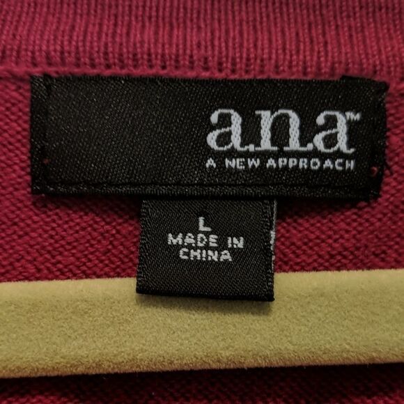 A.n.a. fuscia shirt sleeve cardigan Sz L - Picture 4 of 5